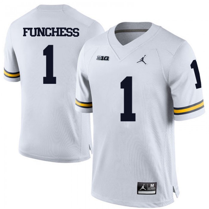 Michigan Wolverines Devin Funchess White College Football Jersey