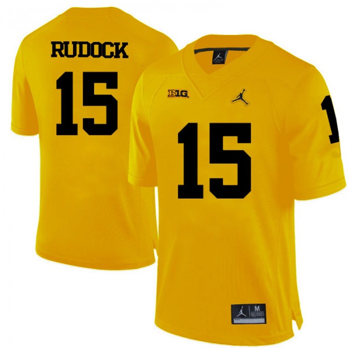 Michigan Wolverines Jake Rudock Yellow College Football Jersey