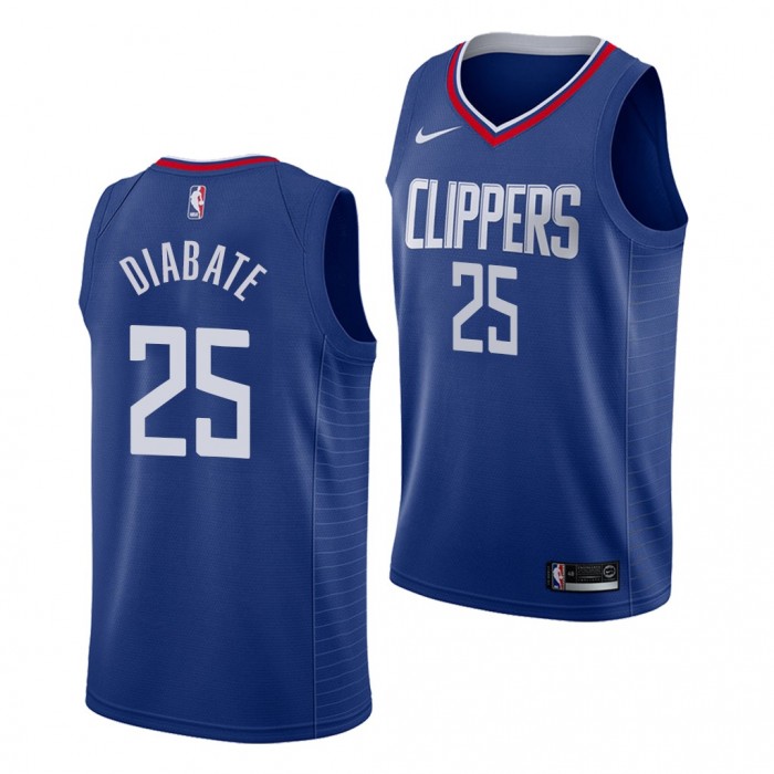 2022 NBA Draft Moussa Diabate #25 Clippers Blue Icon Edition Jersey Michigan Wolverines