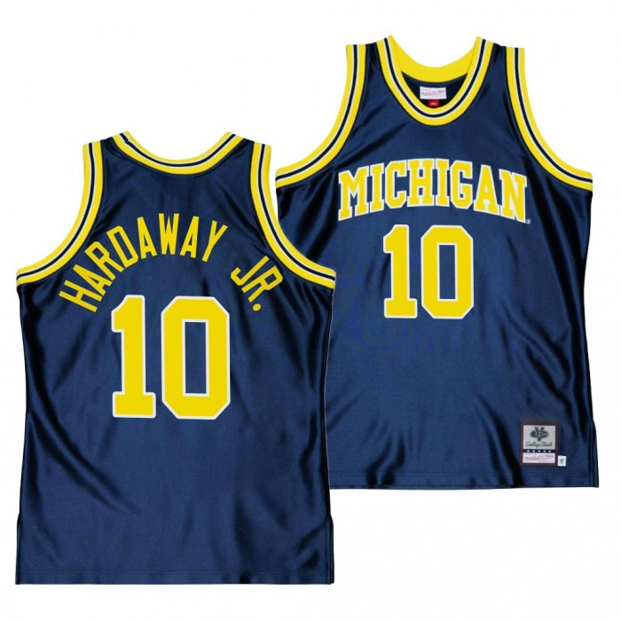 Tim Hardaway Jr. Michigan Wolverines Throwback Alumni Basketball Jersey-Navy