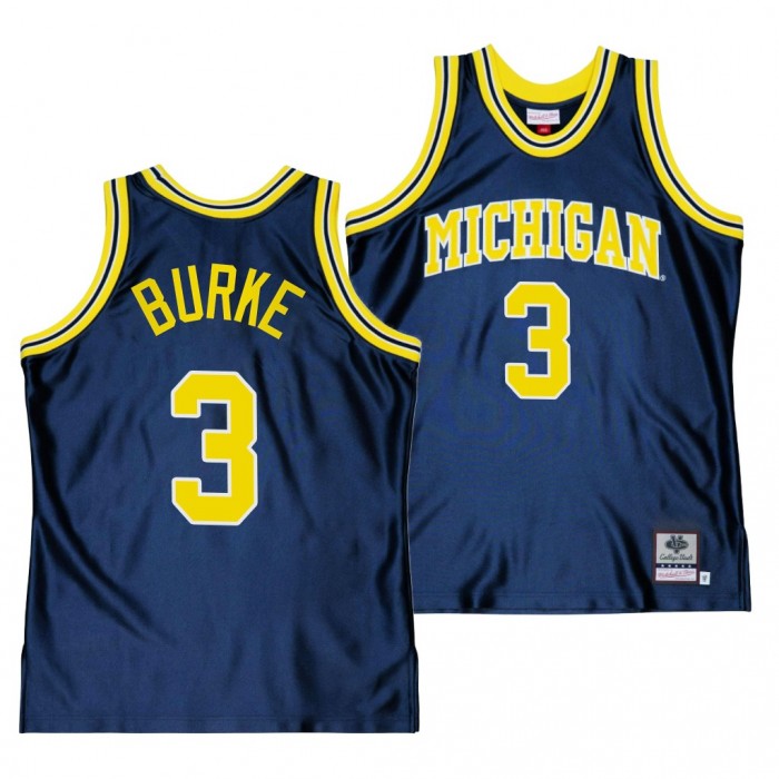 Trey Burke Michigan Wolverines Throwback Alumni Basketball Jersey-Navy