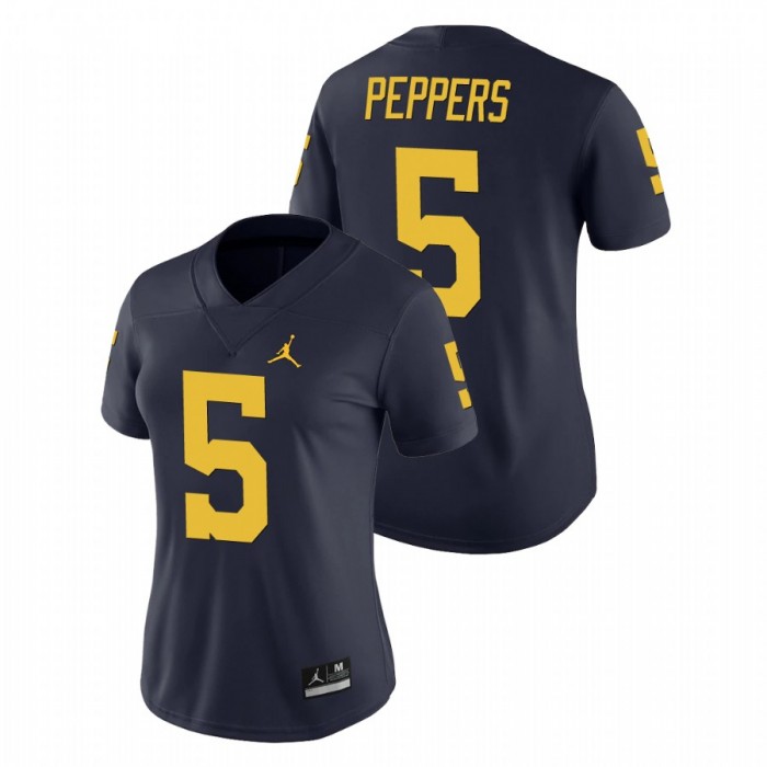 Michigan Wolverines Jabrill Peppers Game College Football Jersey Women's Navy