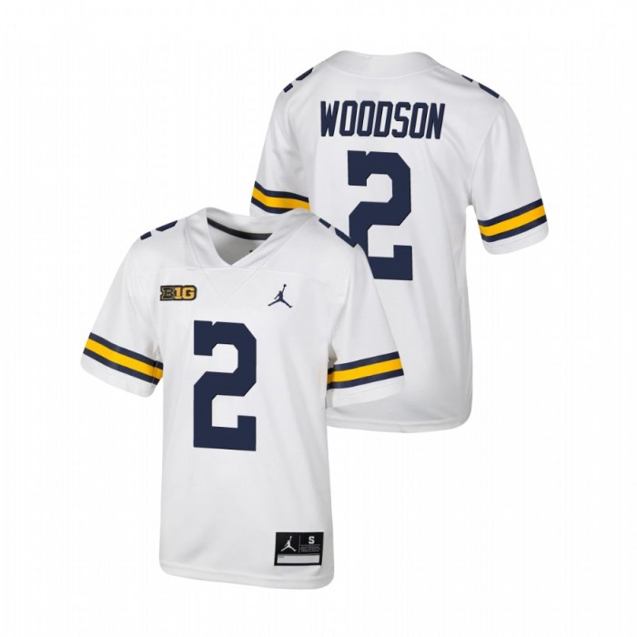 Michigan Wolverines Charles Woodson Untouchable Football Jersey Youth White