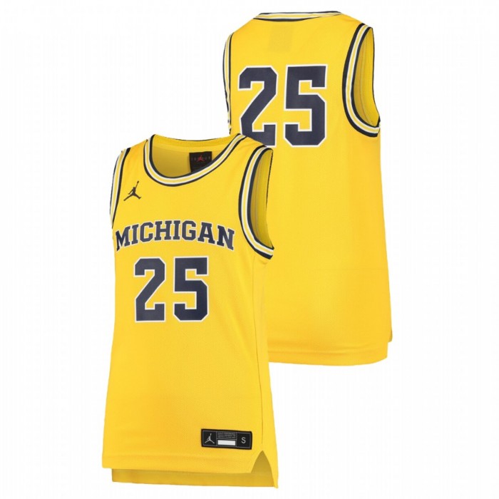 Youth Michigan Wolverines Maize Replica Jersey