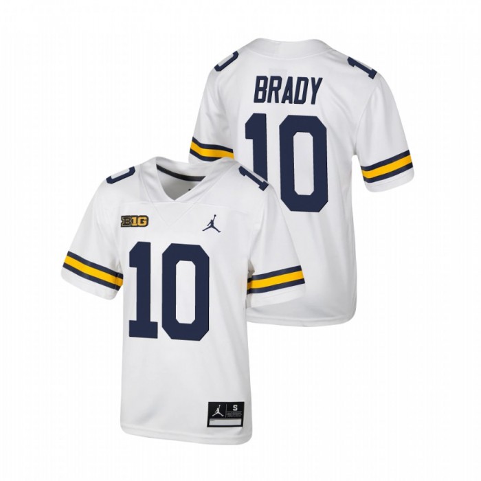Michigan Wolverines Tom Brady Untouchable Football Jersey Youth White