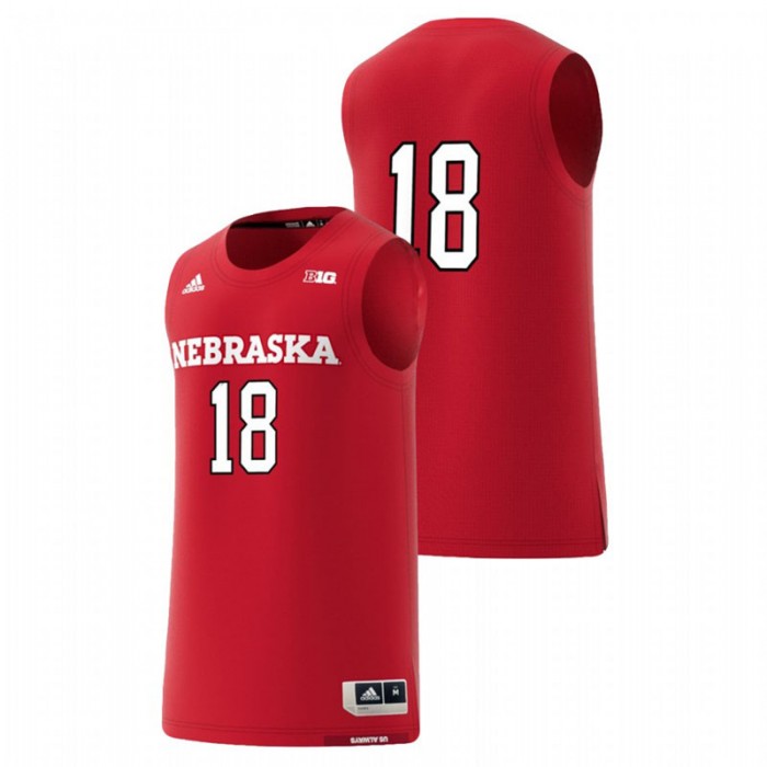 Nebraska Cornhuskers Adidas Replica Scarlet College Basketball Swingman Jersey