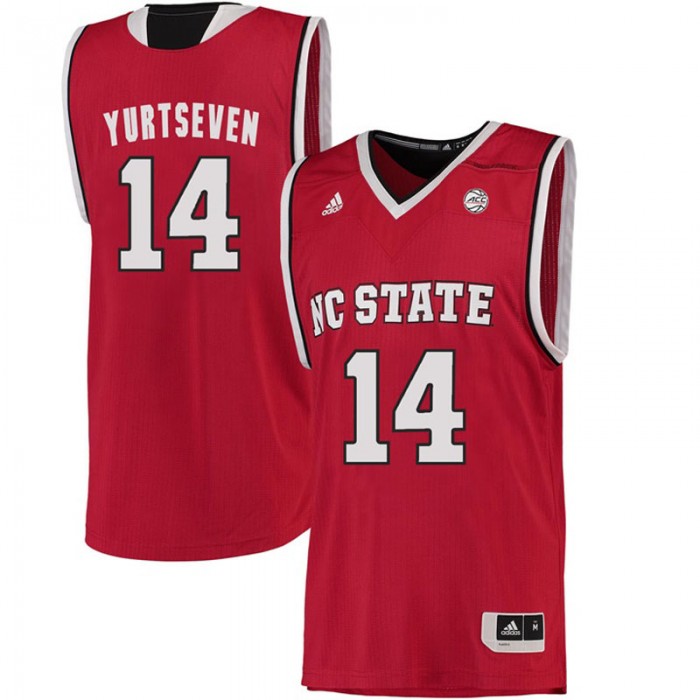 Male Omer Yurtseven North Carolina State Wolfpack Red ACC College Basketball Limited Jersey
