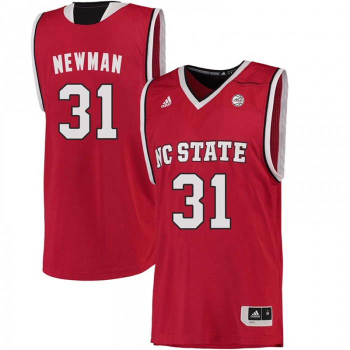 Male Spencer Newman North Carolina State Wolfpack Red ACC College Basketball Limited Jersey