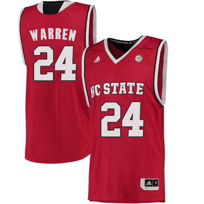 Male TJ Warren North Carolina State Wolfpack Red ACC College Basketball Limited Jersey