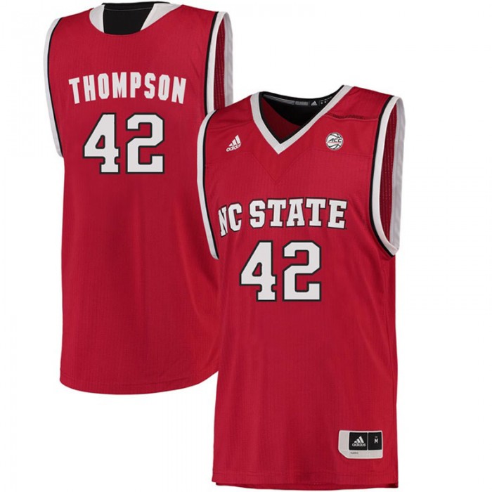 Male Tucker Thompson North Carolina State Wolfpack Red ACC College Basketball Limited Jersey
