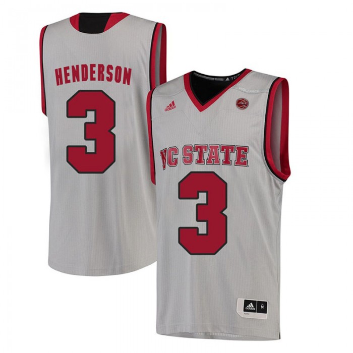 Male Terry Henderson North Carolina State Wolfpack White ACC College Basketball Limited Jersey