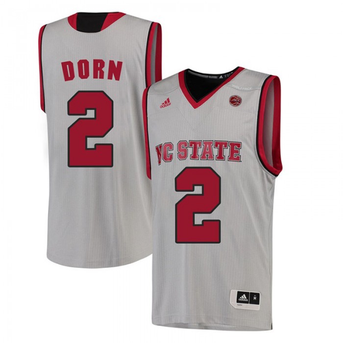 Male Torin Dorn North Carolina State Wolfpack White ACC College Basketball Limited Jersey