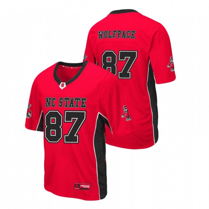 Men's North Carolina State Wolfpack Red Max Power Football Jersey