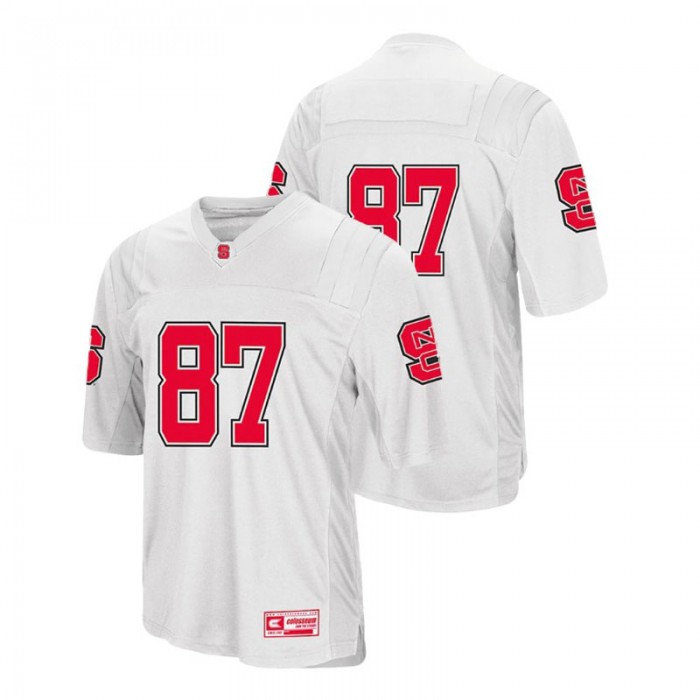 Men's North Carolina State Wolfpack White College Football Colosseum Jersey