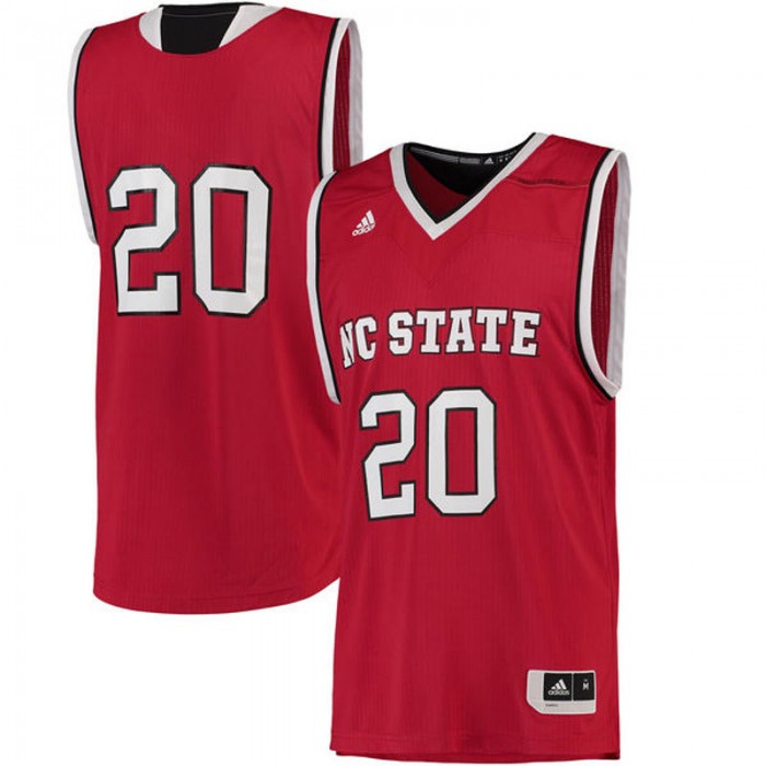 North Carolina State Wolfpack #20 Red Basketball For Men Jersey