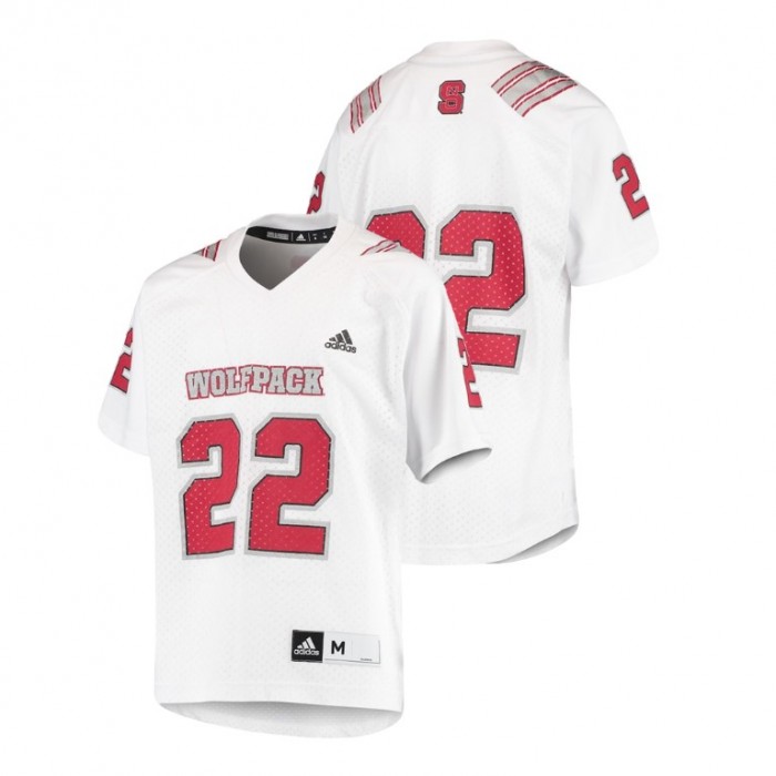 Youth North Carolina State Wolfpack White College Football Replica Jersey