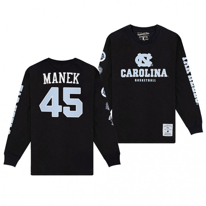 UNC Carolina Brady Manek NCAA Basketball T-Shirt Fadad Black