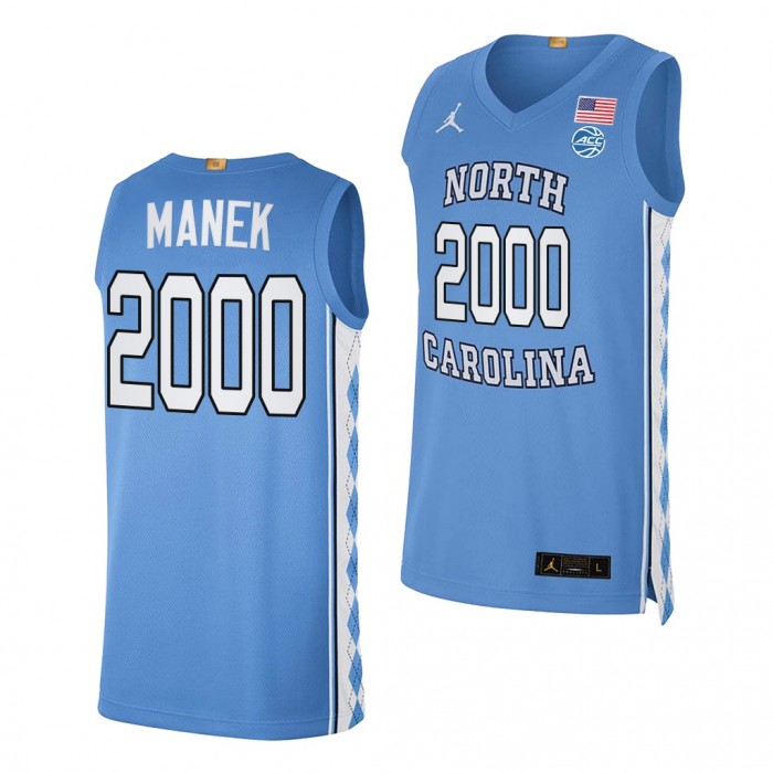 Brady Manek 2000 Career Points North Carolina Tar Heels #45 Blue Jersey Commemorative Edition