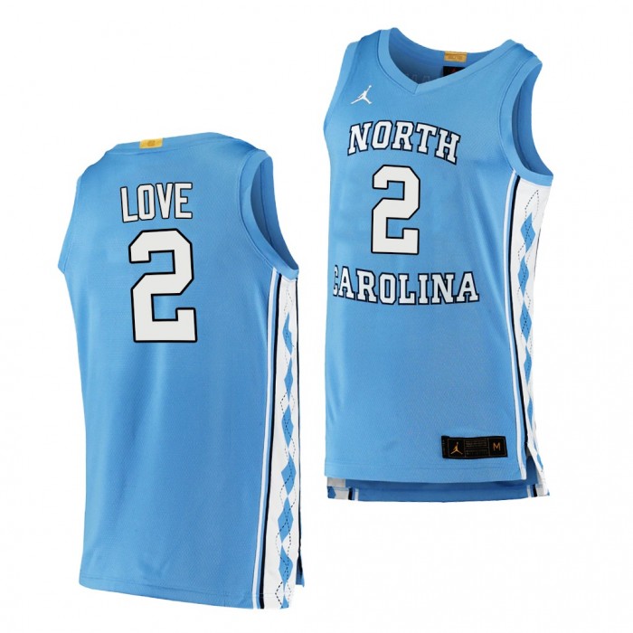 North Carolina Tar Heels Caleb Love Authentic College Basketball #2 Jersey-Blue