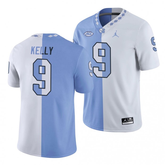 North Carolina Tar Heels Cam'Ron Kelly Split Edition Jersey-White Blue