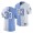 North Carolina Tar Heels Cedric Gray Split Edition Jersey-White Blue
