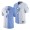 North Carolina Tar Heels Eugene Asante Split Edition Jersey-White Blue