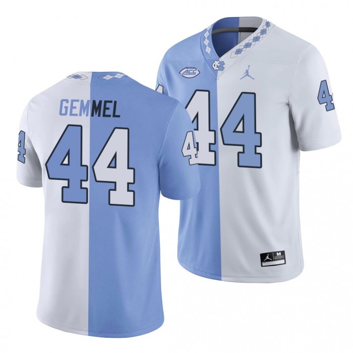 North Carolina Tar Heels Jeremiah Gemmel Split Edition Jersey-White Blue