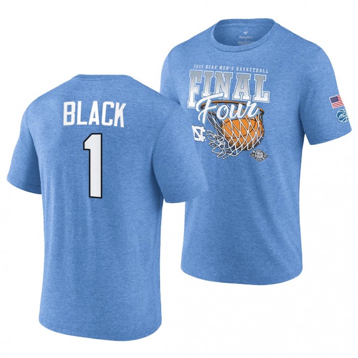 Leaky Black North Carolina Tar Heels 2022 March Madness Final Four Banners T-Shirt Blue #1