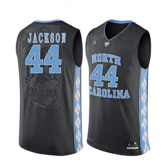 Male North Carolina Tar Heels #44 Justin Jackson Black College Basketball Jersey