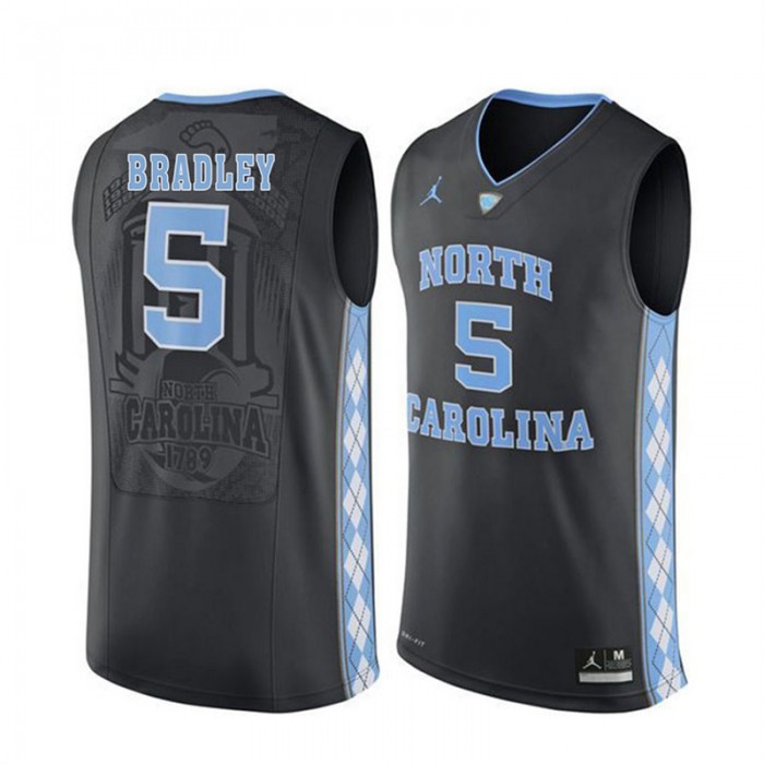 Male North Carolina Tar Heels #5 Tony Bradley Black College Basketball Jersey