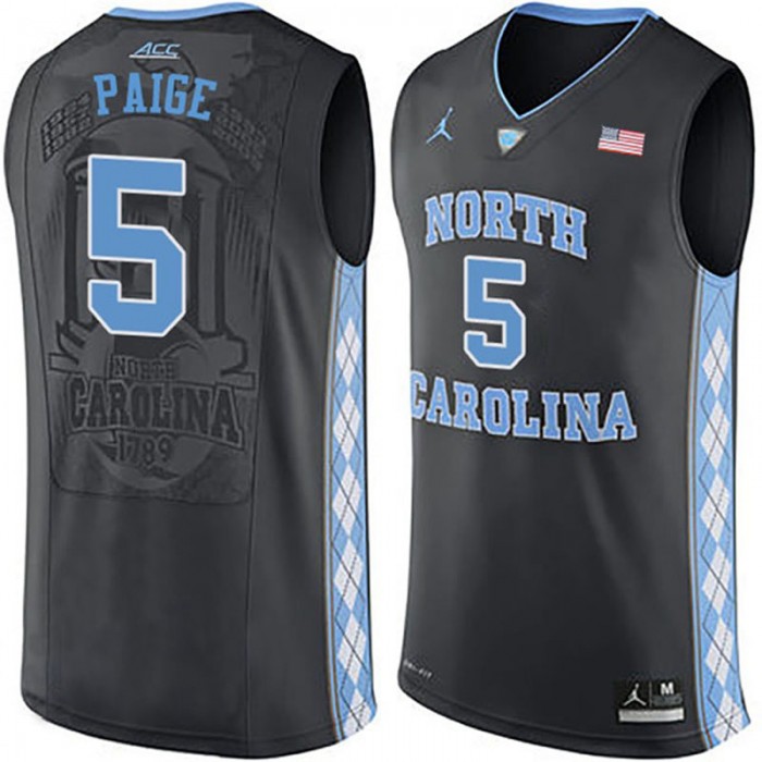 Male Marcus Paige North Carolina Tar Heels Black NCAA High-School Basketball NBA Player Jersey
