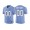 Male North Carolina Tar Heels Carolina Blue 2017 Game Football Custom Jersey