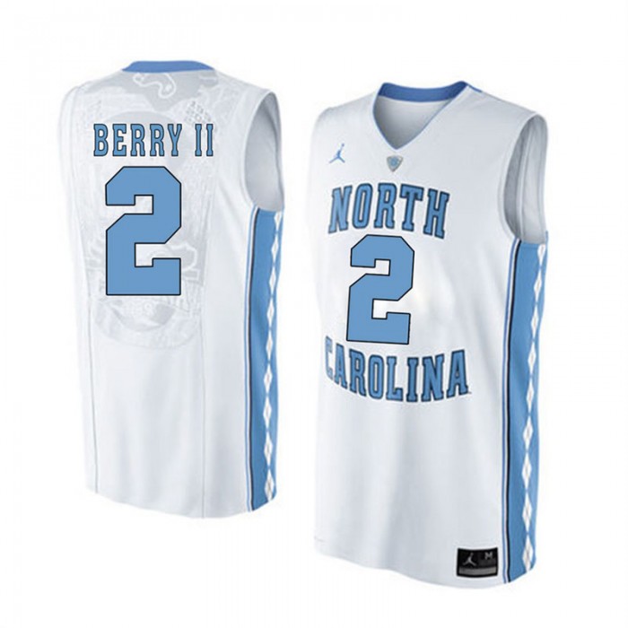 Male North Carolina Tar Heels #2 Joel Berry II White College Basketball Jersey