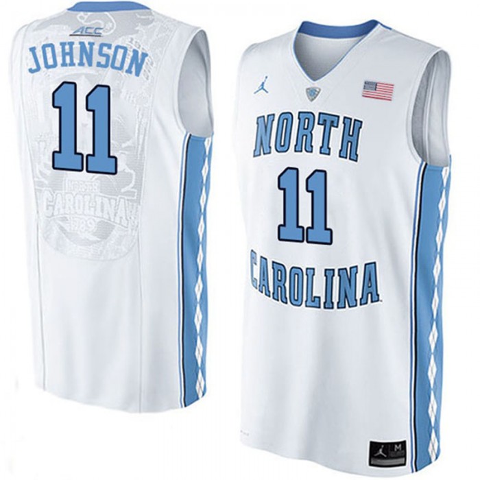 Male Brice Johnson North Carolina Tar Heels White NCAA High-School Basketball NBA Player Jersey