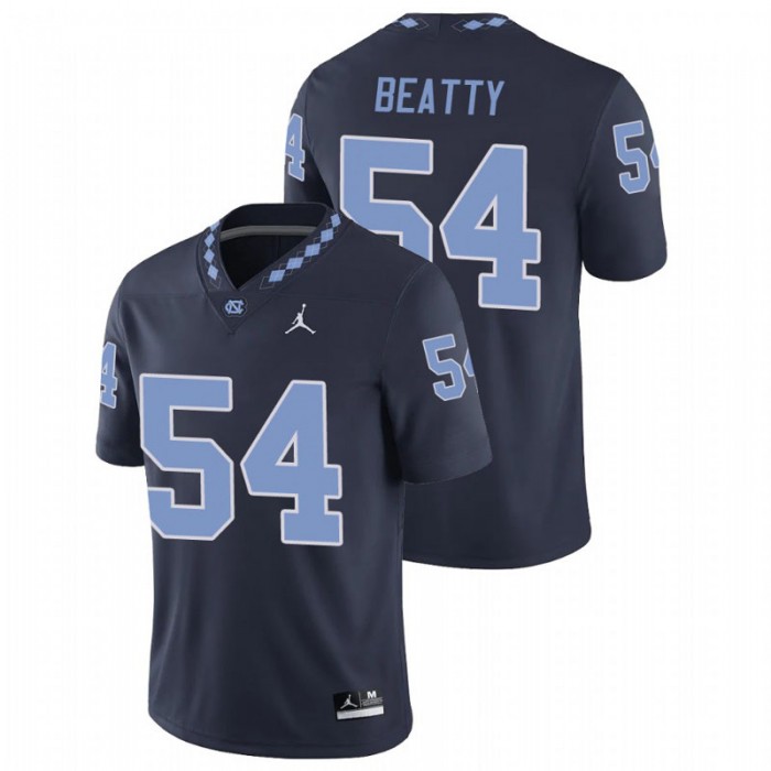 A.J. Beatty North Carolina Tar Heels College Football Navy Game Jersey