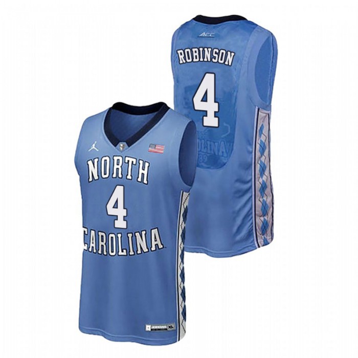 North Carolina Tar Heels College Basketball Royal Brandon Robinson Authentic Performace Jersey For Men