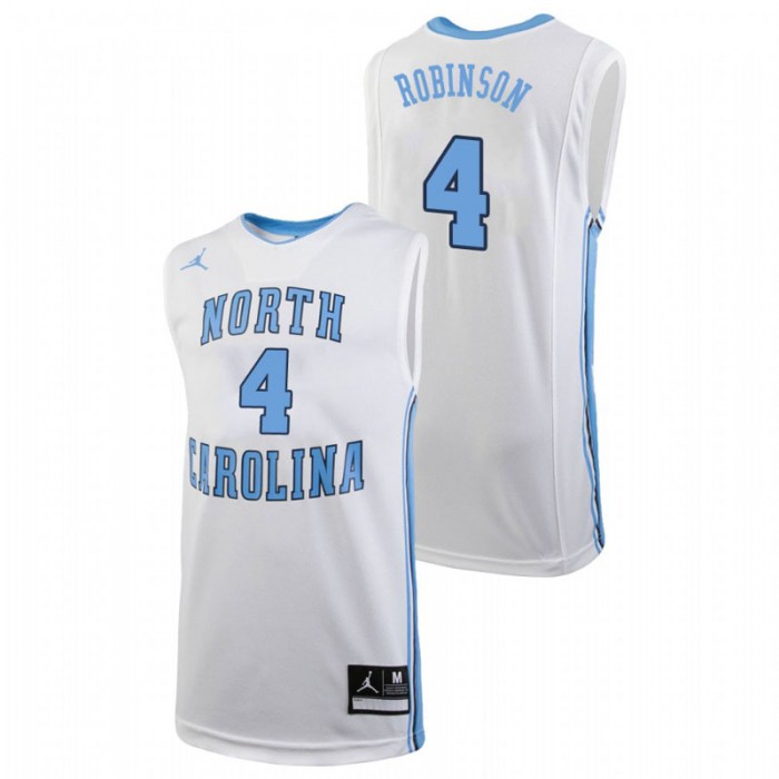North Carolina Tar Heels College Basketball White Brandon Robinson Replica Jersey For Men