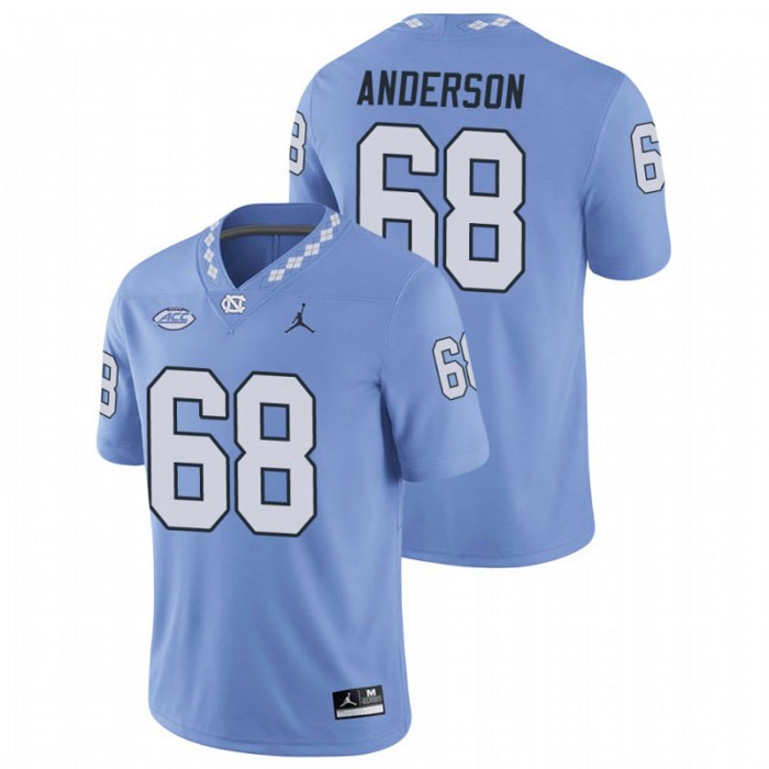 North Carolina Tar Heels Brian Anderson Replica Football Game Jersey For Men Carolina Blue
