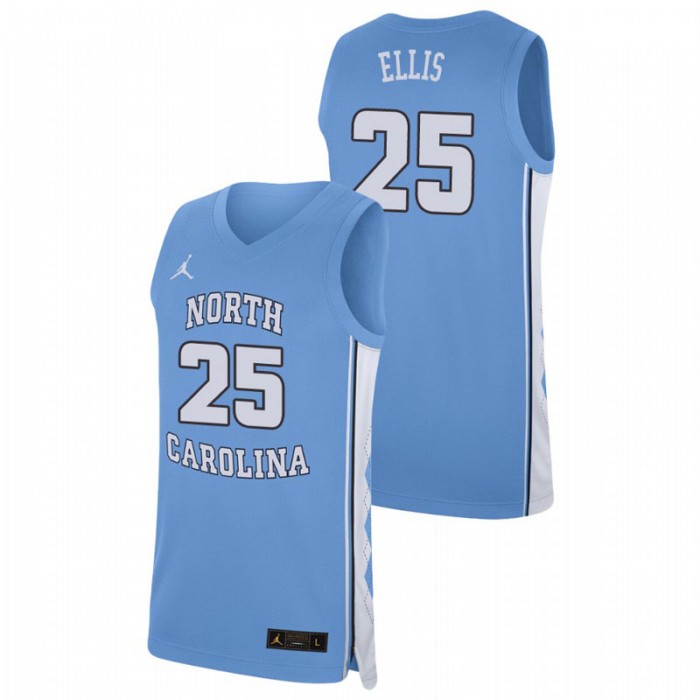North Carolina Tar Heels College Basketball Caleb Ellis Replica Jersey Carolina Blue For Men