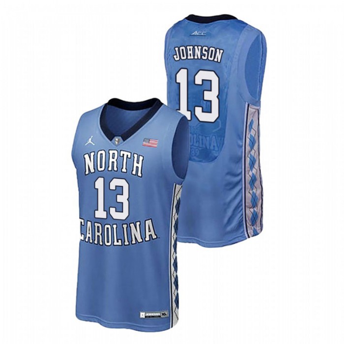 North Carolina Tar Heels College Basketball Royal Cameron Johnson Authentic Performace Jersey For Men