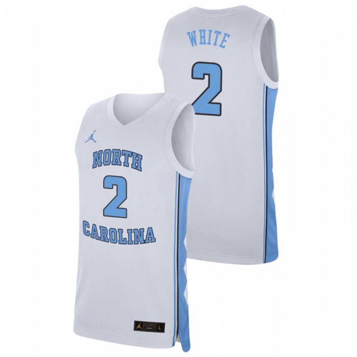 North Carolina Tar Heels Replica Coby White College Basketball Jersey White For Men