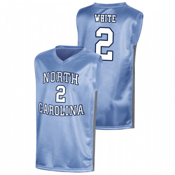 North Carolina Tar Heels College Basketball Royal Coby White March Madness Jersey For Men