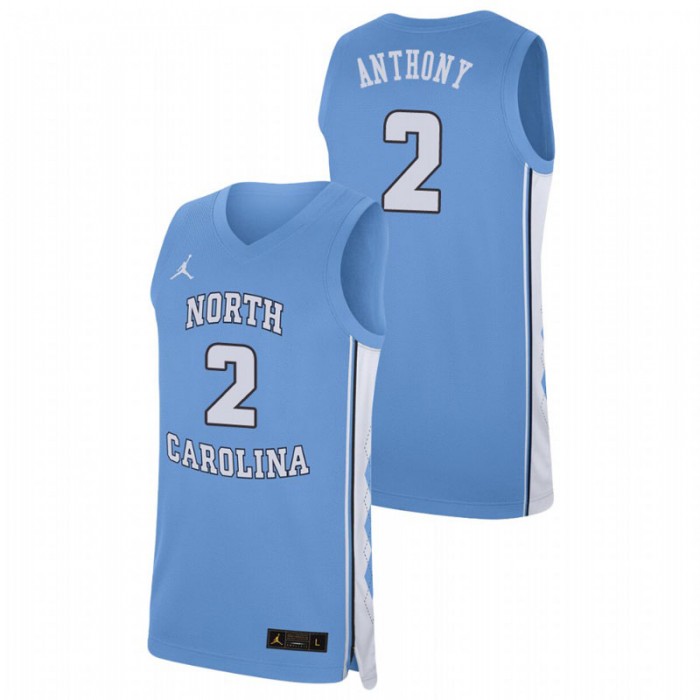North Carolina Tar Heels College Basketball Cole Anthony Replica Jersey Carolina Blue For Men