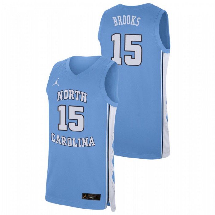 North Carolina Tar Heels College Basketball Garrison Brooks Replica Jersey Carolina Blue For Men