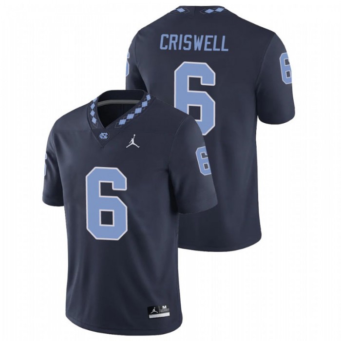 Jacolby Criswell North Carolina Tar Heels College Football Navy Game Jersey