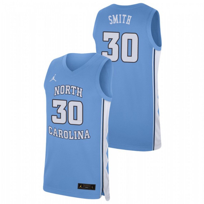 North Carolina Tar Heels College Basketball K.J. Smith Replica Jersey Carolina Blue For Men