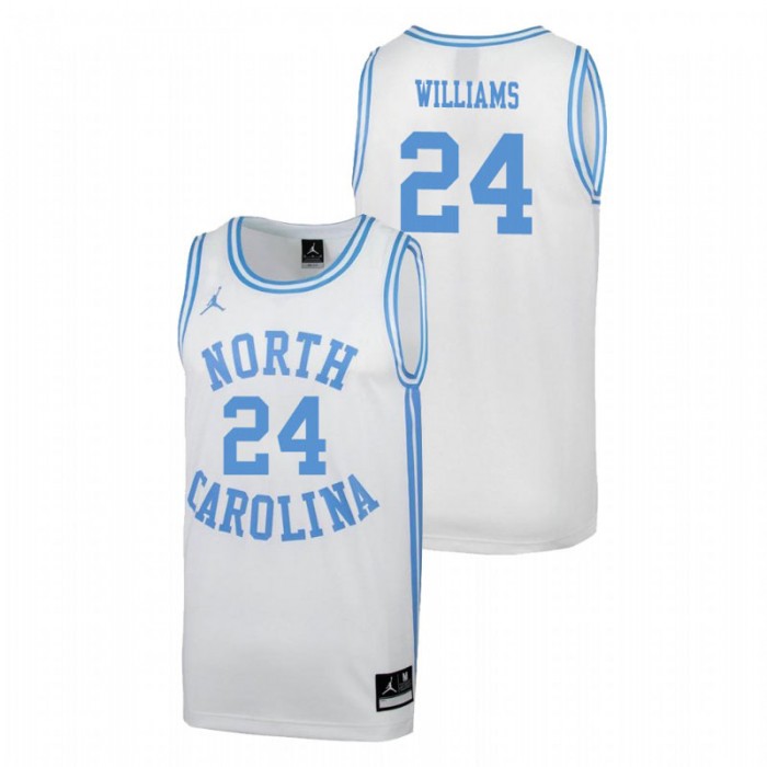 North Carolina Tar Heels College Basketball White Kenny Williams March Madness Jersey For Men