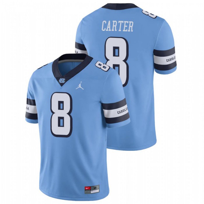 Michael Carter North Carolina Tar Heels College Football Carolina Blue Alternate Game Jersey
