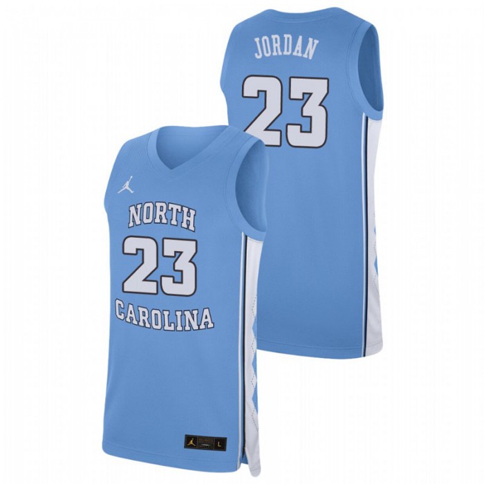North Carolina Tar Heels College Basketball Michael Jordan Replica Jersey Carolina Blue For Men