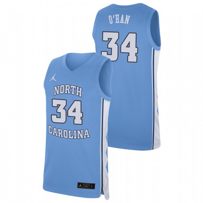 North Carolina Tar Heels College Basketball Robbie O'Han Replica Jersey Carolina Blue For Men